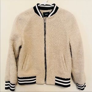 Urban outfitters sporty fuzzy jacket